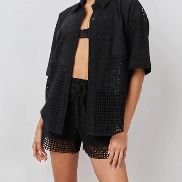 NWT RAILS Yuri In Black Eyelet Mix size large - Picture 3 of 13